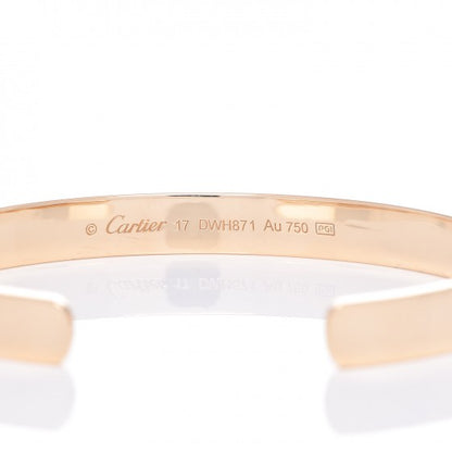 Cartier 18K Yellow Gold LOVE Cuff Bracelet 17 4 of 5