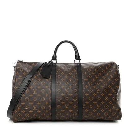 Louis Vuitton Monogram Macassar Keepall Bandouliere 55 1 of 10