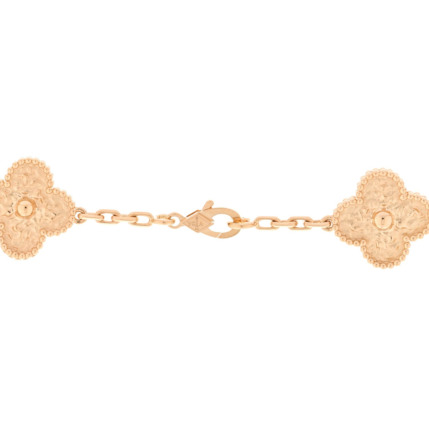 Van Cleef & Arpels 18K Yellow Gold 20 Motifs Vintage Alhambra Necklace 4 of 5