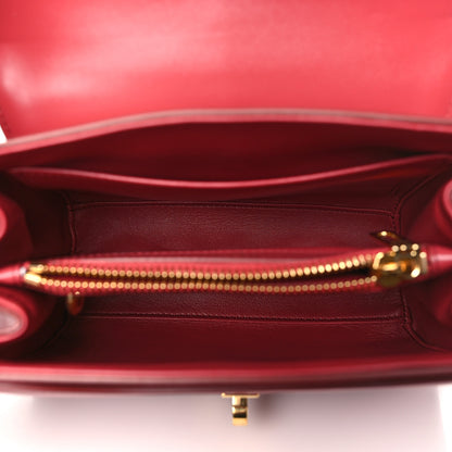 Celine Satinated Calfskin Mini 16 Top Handle Bag Raspberry 5 of 12