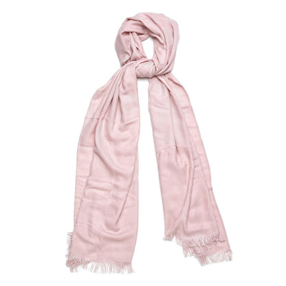 Hermes Cashmere Silk New Libris Stole Rose Nacre 1 of 8
