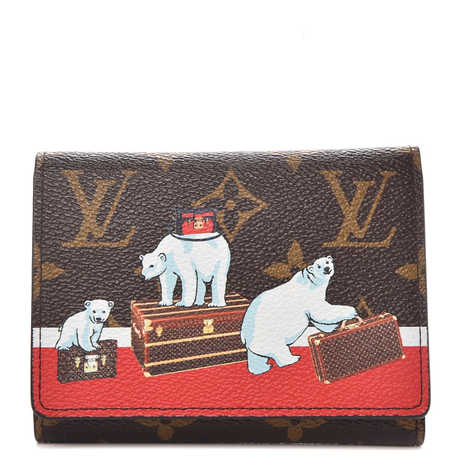 Louis Vuitton Monogram 2017 Christmas Animation Victorine Wallet 1 of 8