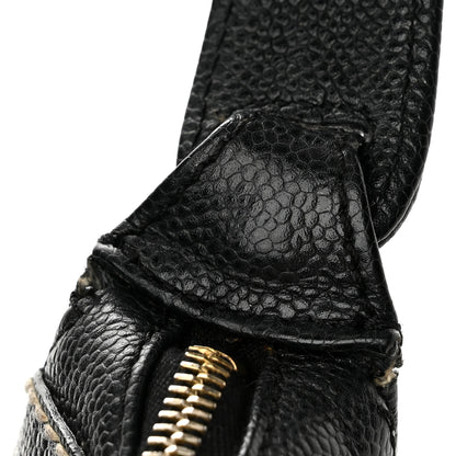 Chanel Caviar CC Stitched Small Hobo Black 12 of 13