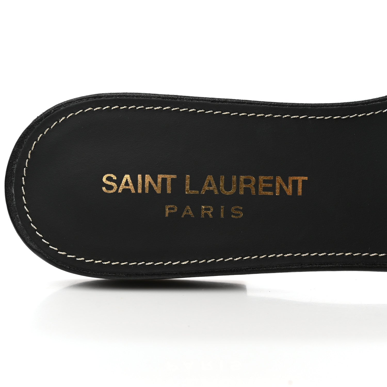 Saint Laurent Calfskin Nu Pied 05 Slide Sandals 36 Black 7 of 14
