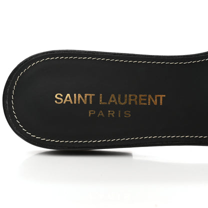 Saint Laurent Calfskin Nu Pied 05 Slide Sandals 36 Black 7 of 14
