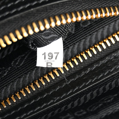 Prada Glace Calfskin Embossed Logo Crossbody Black 7 of 10