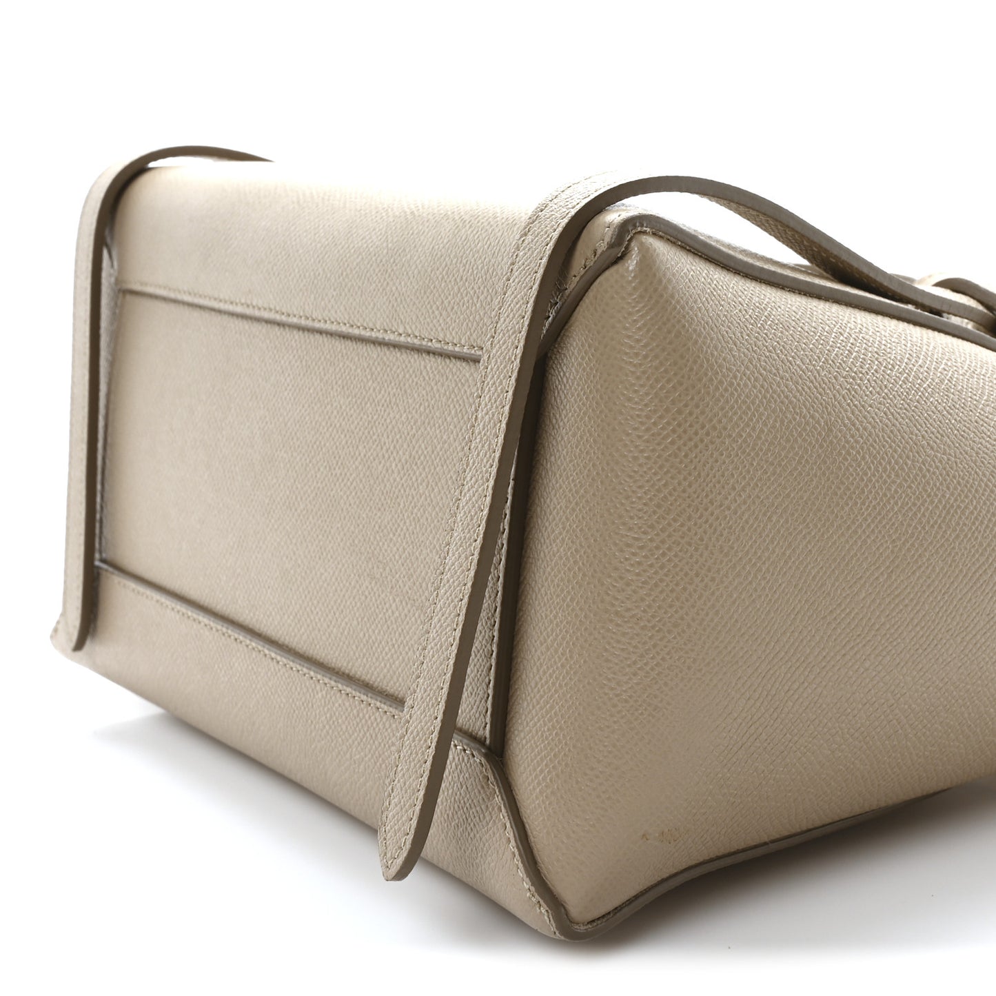 Grained Calfskin Micro Belt Bag Light Taupe