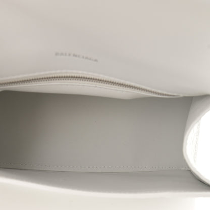 Balenciaga Calfskin Crocodile Embossed Small Hourglass Top Handle Bag White 5 of 13
