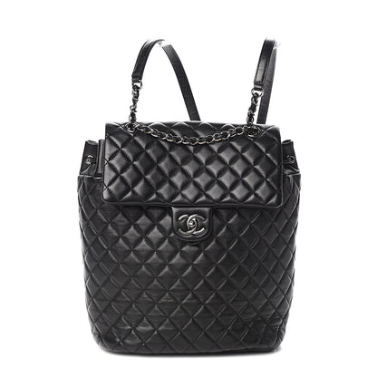 Chanel Lambskin Quilted Large Urban Spirit Backpack Black 1 of 9