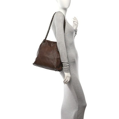 Chanel Lambskin Soft Touch Shoulder Bag Dark Brown 2 of 10