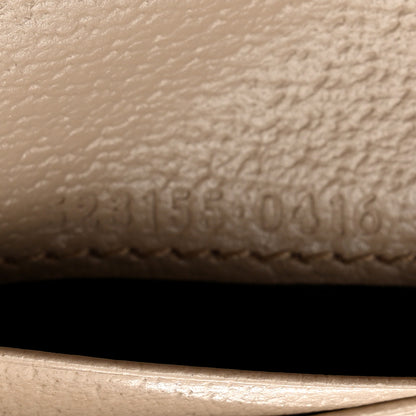 Gucci GG Supreme Monogram Textured Dollar Calfskin Web Ophidia Card Case Beige Mystic White Oatmeal 7 of 8