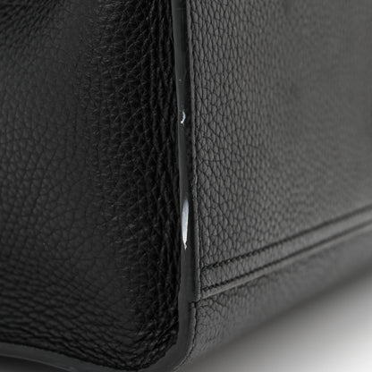 Gucci Calfskin Medium GG Marmont Top Handle Bag Black 11 of 12