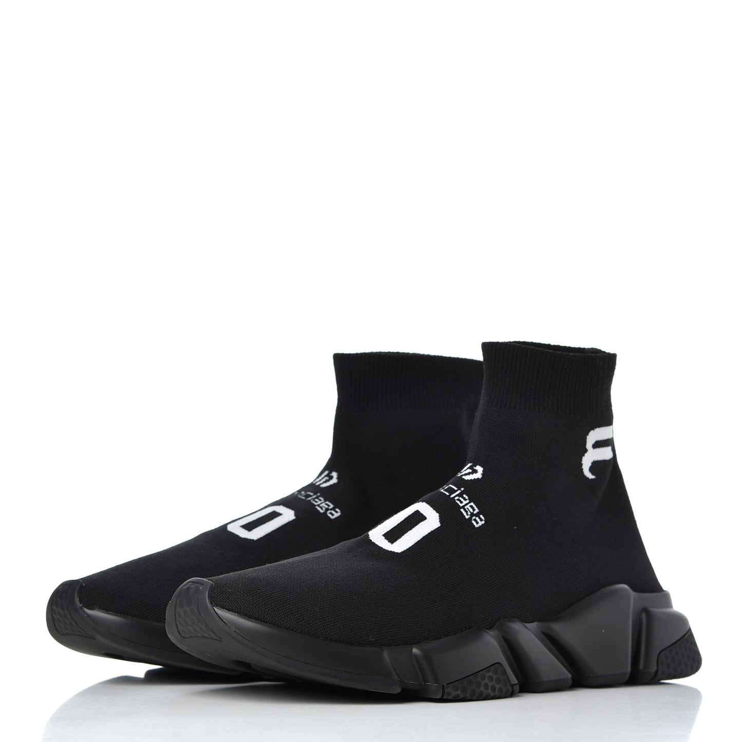 Neoprene Knit Soccer Mens Speed Sneakers 42 Black