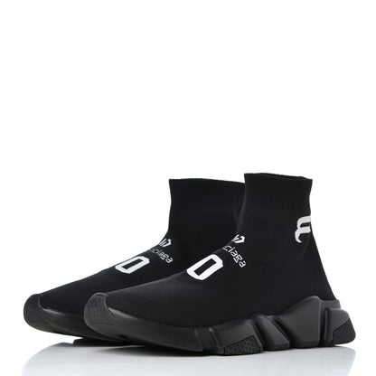 Balenciaga Neoprene Knit Soccer Mens Speed Sneakers 42 Black 3 of 9