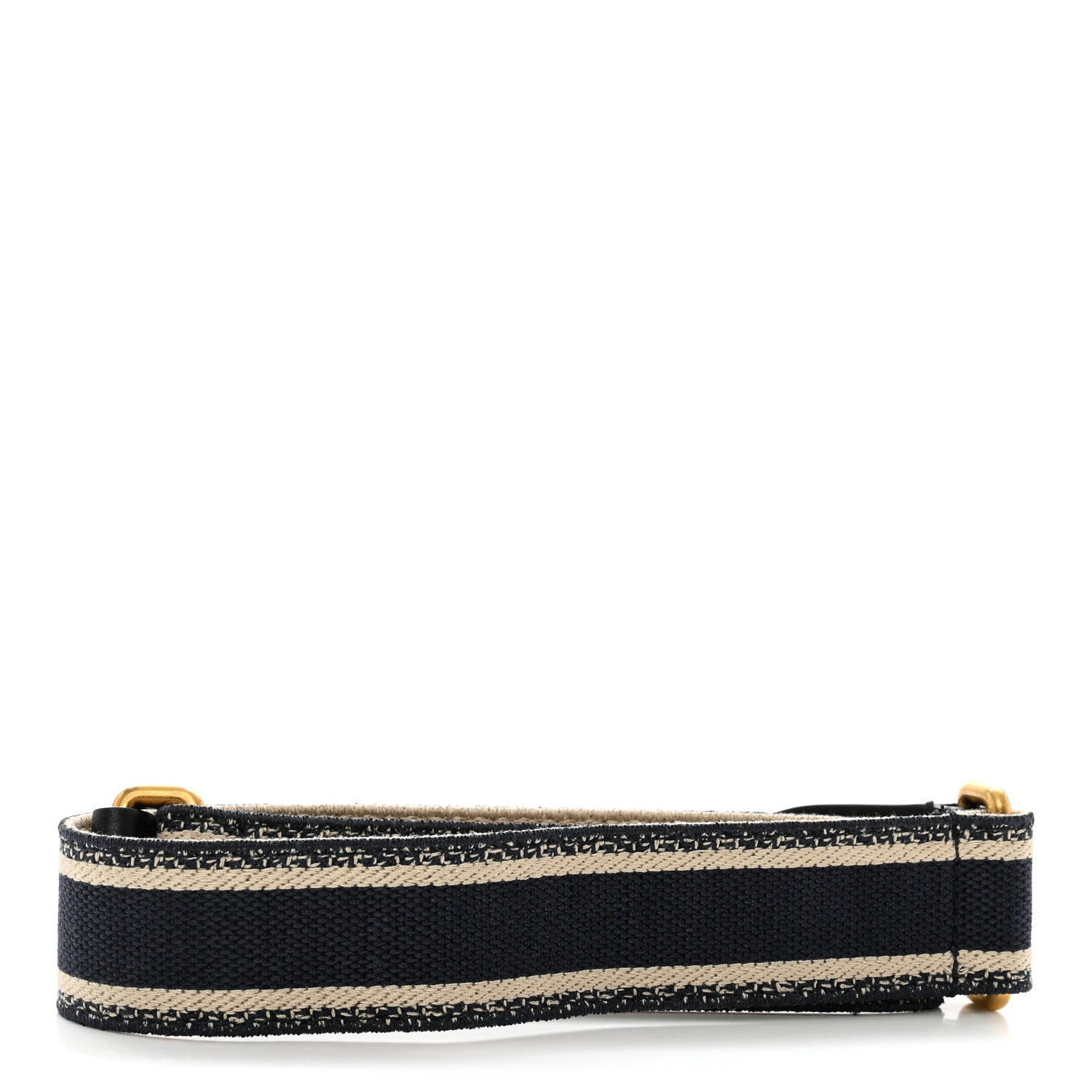 Christian Dior Canvas Embroidered Book Belt 80 32 Black White 2 of 7