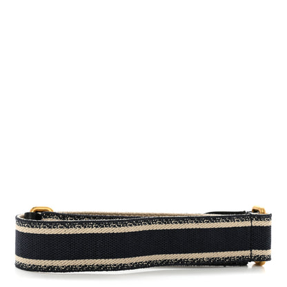 Christian Dior Canvas Embroidered Book Belt 80 32 Black White 2 of 7