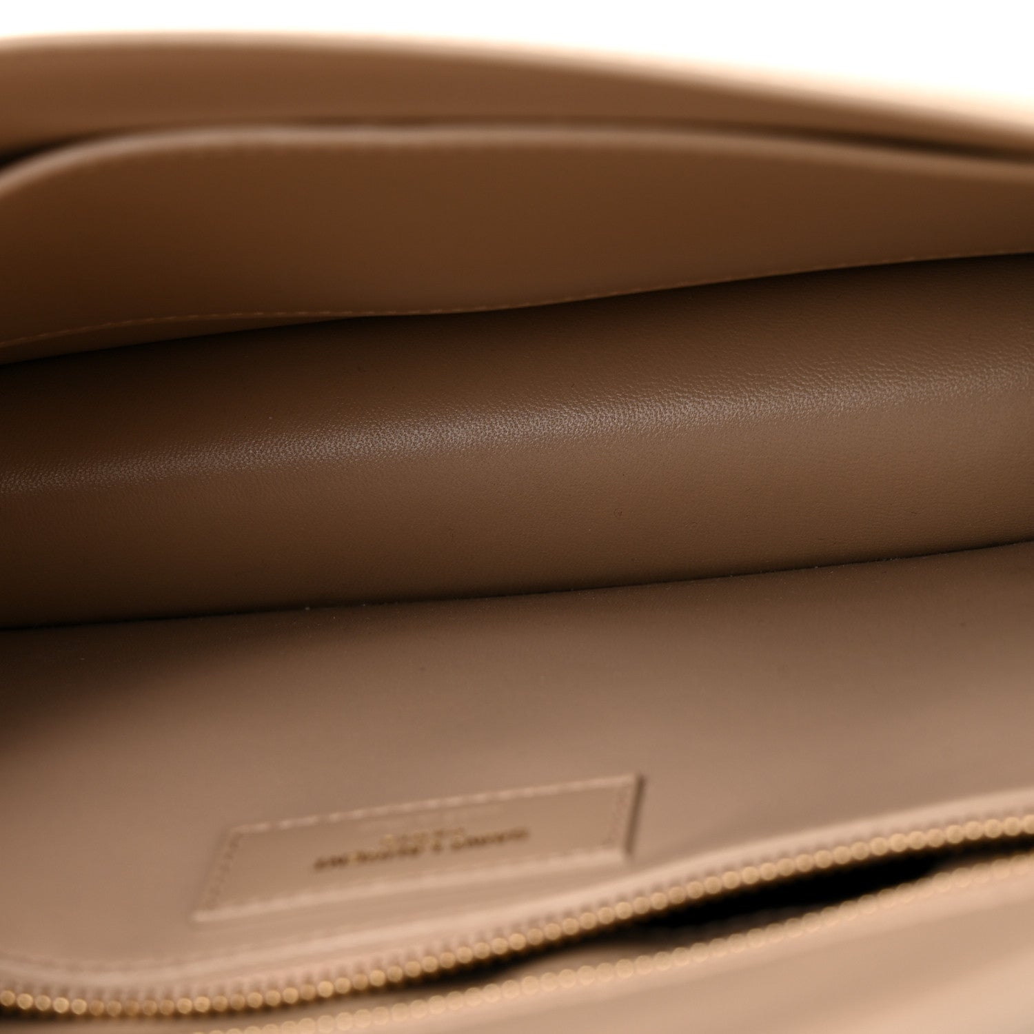 Saint Laurent Smooth Calfskin Le Carre Satchel Dark Beige 5 of 13