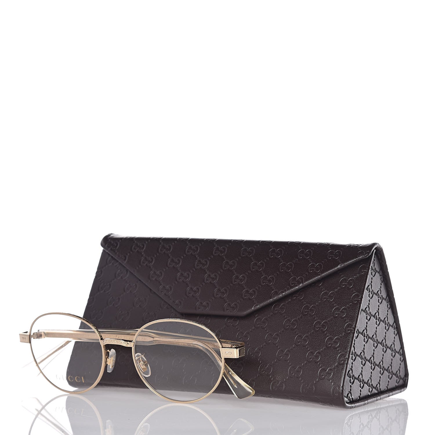 Gucci Round Eyeglasses GG01890 Gold 7 of 7