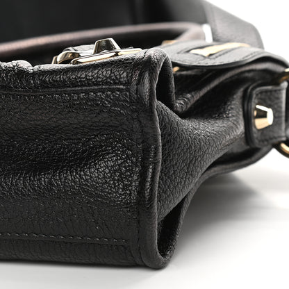 Balenciaga Chevre Gold Metallic Edge Hardware Mini City Black 9 of 10