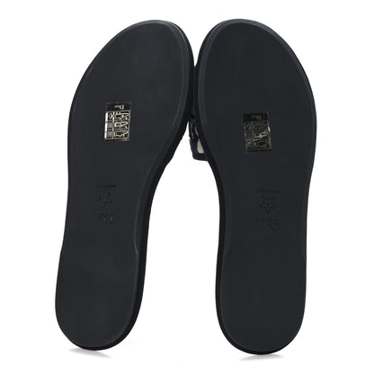 Christian Dior Velvet Oblique Chez Moi Sandal 37.5 Deep Blue 5 of 8
