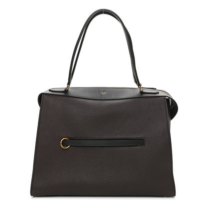 Celine Goatskin Smooth Calfskin Medium Ring Bag Dark Taupe 1 of 11