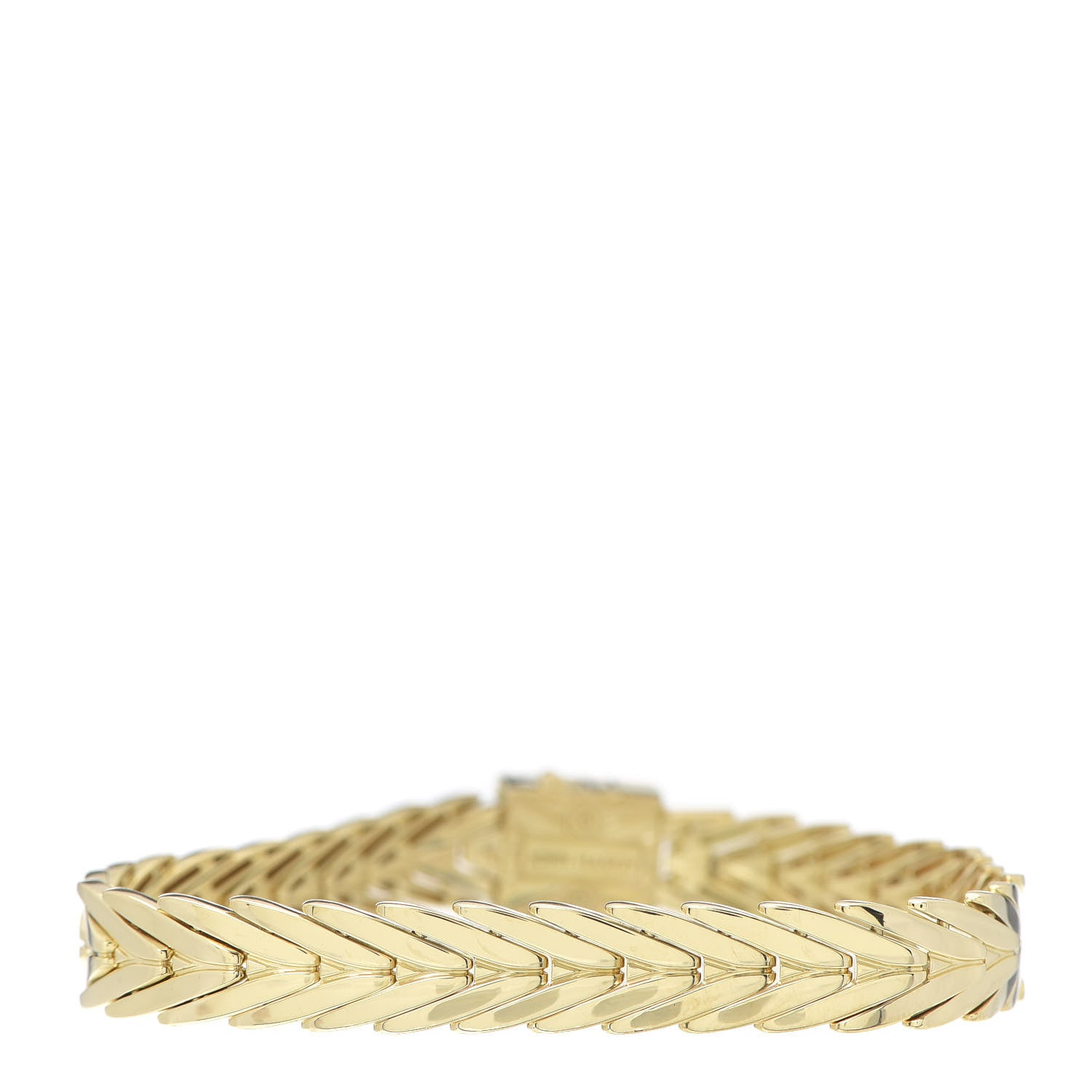 John Hardy 18K Yellow Gold Diamond 9mm Modern Chain Bracelet 3 of 5