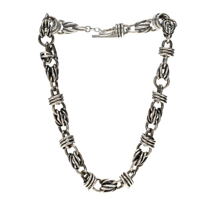 Saint Laurent Chunky Chain Necklace Oxidized Silver 3 of 6