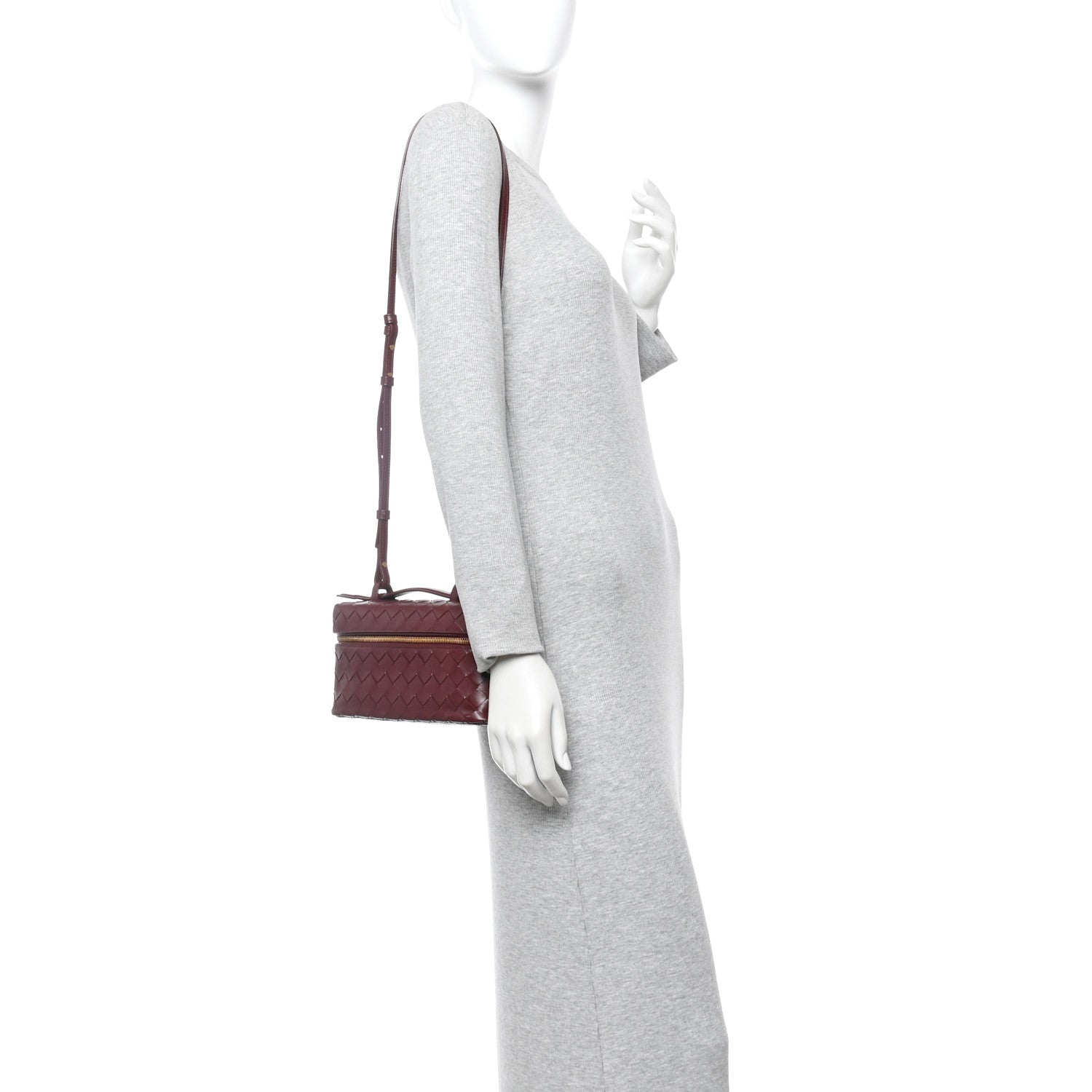 Bottega Veneta Nappa Intrecciato Bang Bang Vanity Case Barolo 2 of 10