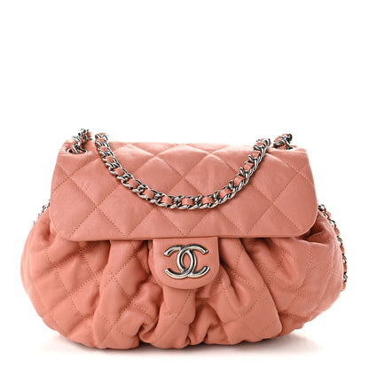 Chanel Washed Lambskin Quilted Medium Chain Around Messenger Pink 1 of 10