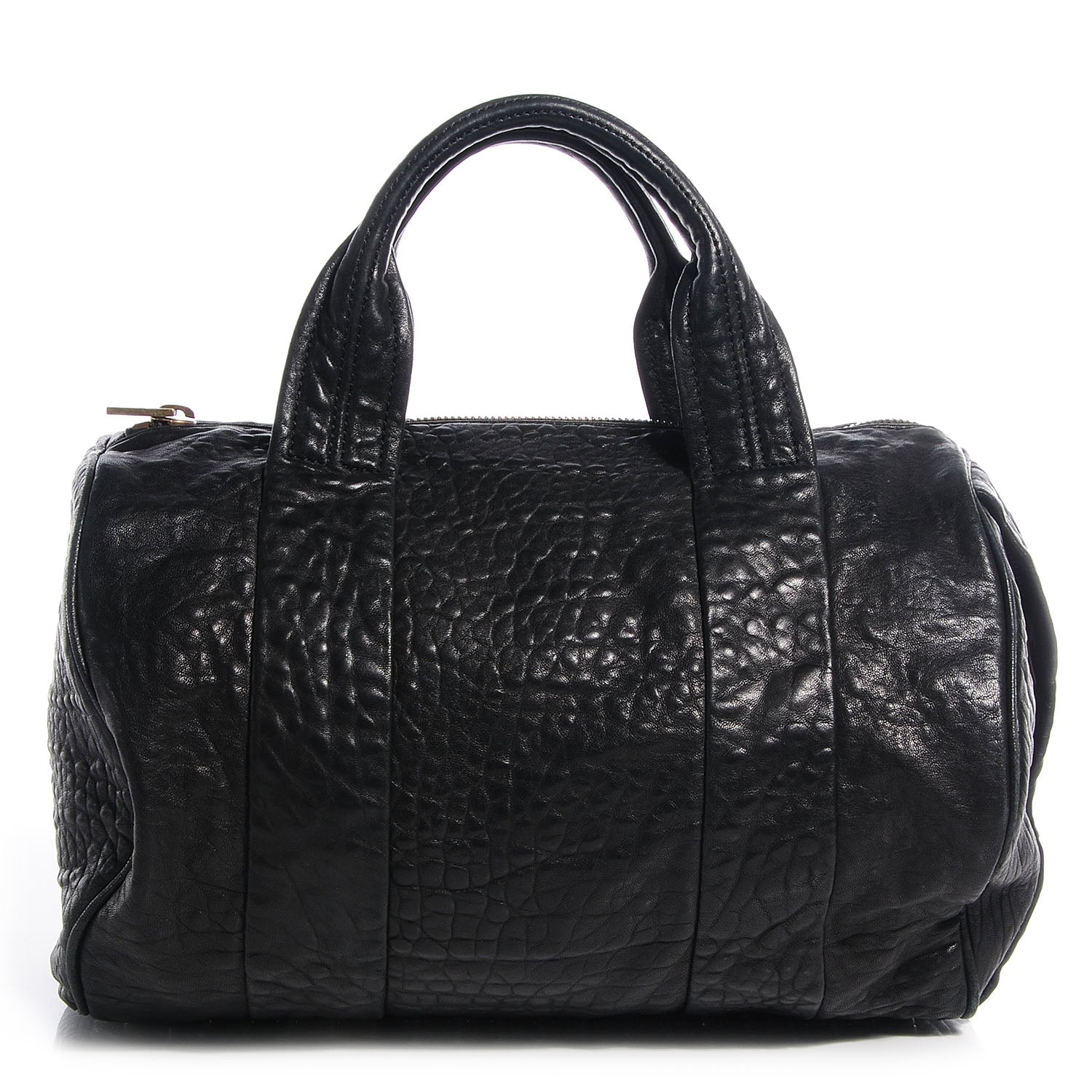 Alexander Wang Pebbled Leather Rocco Black Antique Brass Hardware 1 of 7