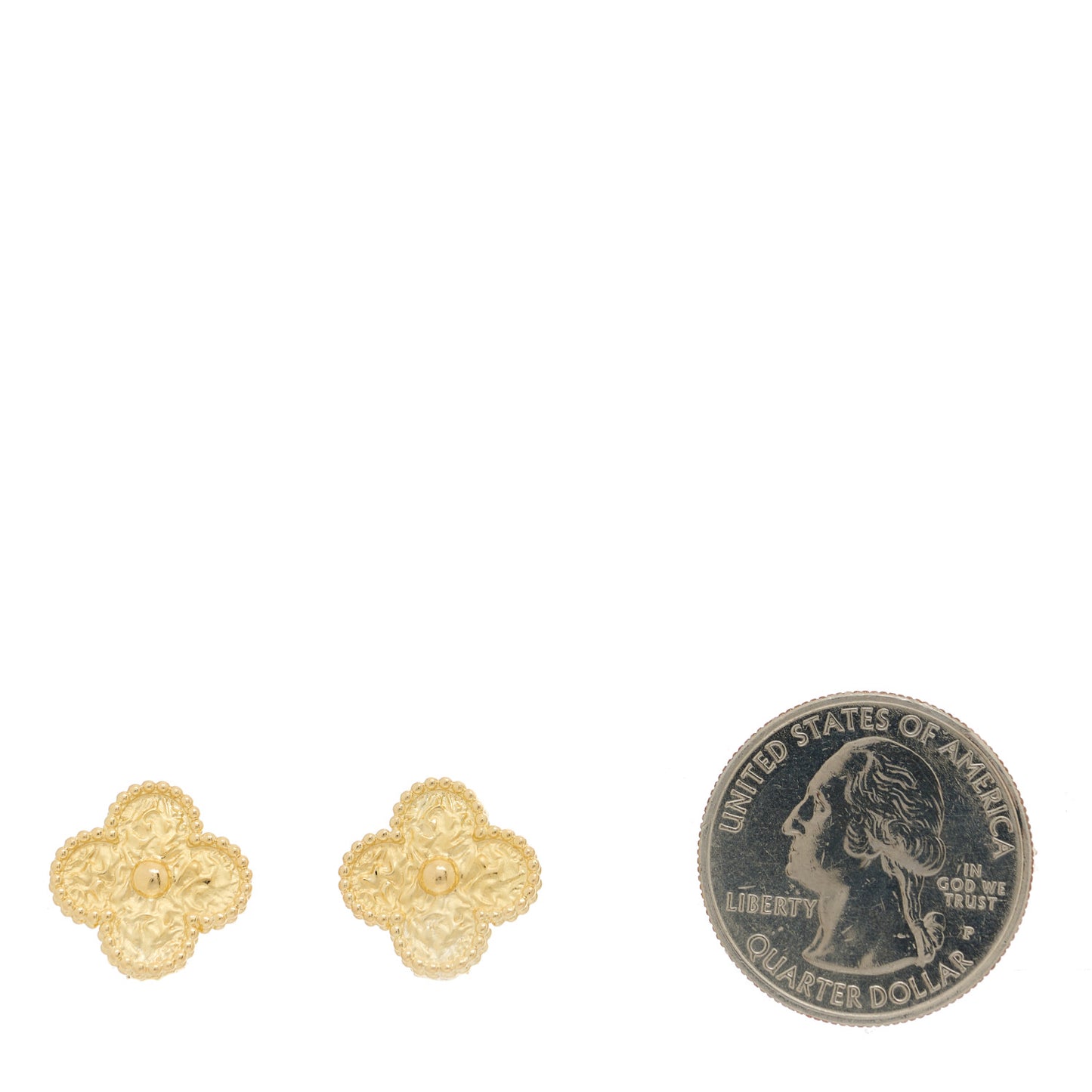 18K Yellow Gold Vintage Alhambra Earrings