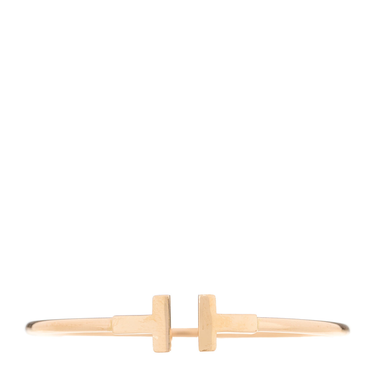 Tiffany 18K Rose Gold T Wire Bracelet 1 of 3
