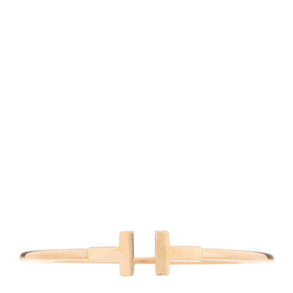 Tiffany 18K Rose Gold T Wire Bracelet 1 of 3