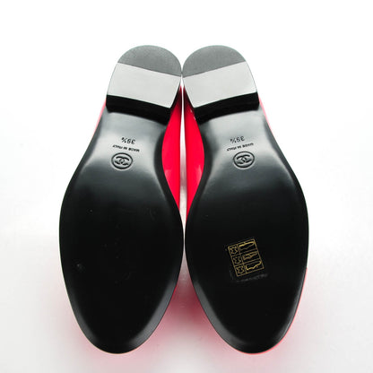 Chanel Patent CC Cap Toe Ballerina Flats 39.5 Coral 5 of 9