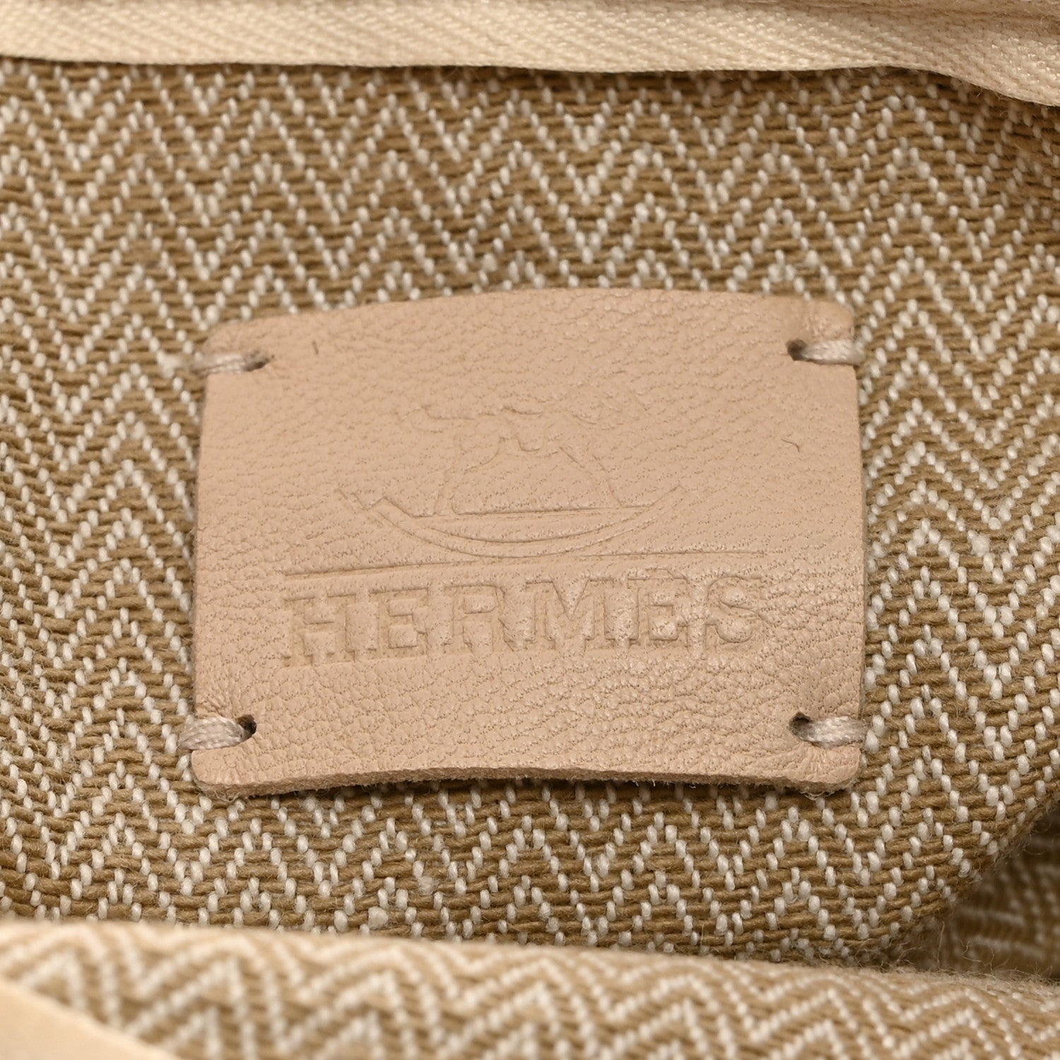 Hermes Toile Velvet Lambskin Tipi Print Flat Case Beige Coyote 6 of 8