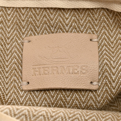 Hermes Toile Velvet Lambskin Tipi Print Flat Case Beige Coyote 6 of 8