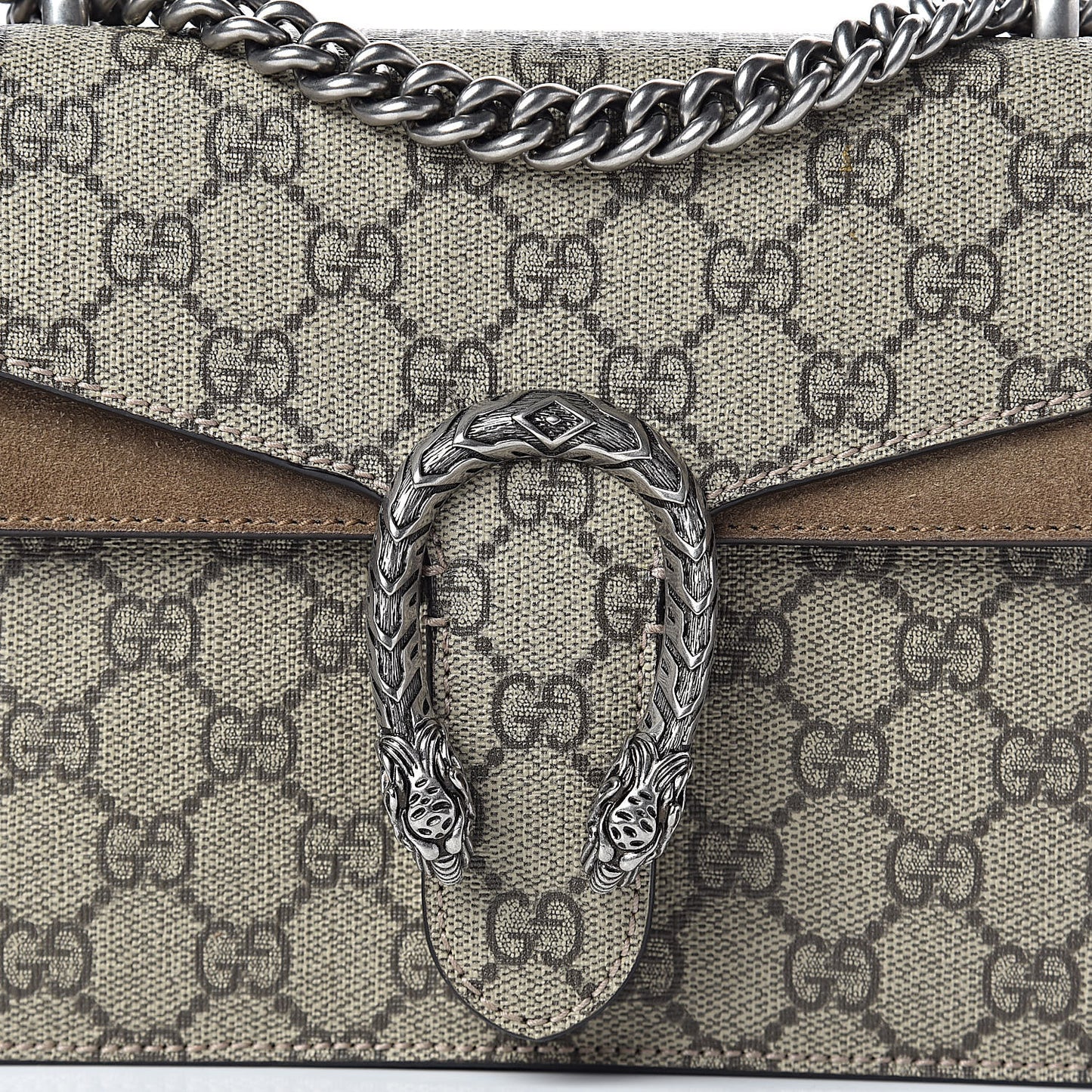 GG Supreme Monogram Mini Dionysus Shoulder Bag Taupe