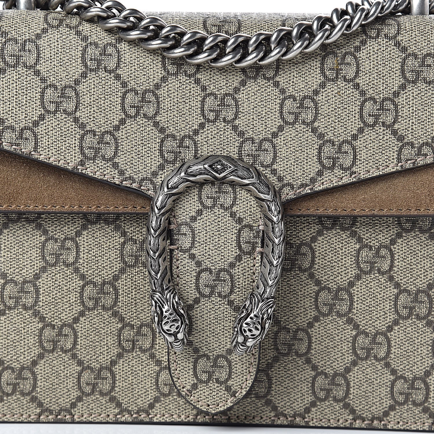 Gucci GG Supreme Monogram Mini Dionysus Shoulder Bag Taupe 12 of 12