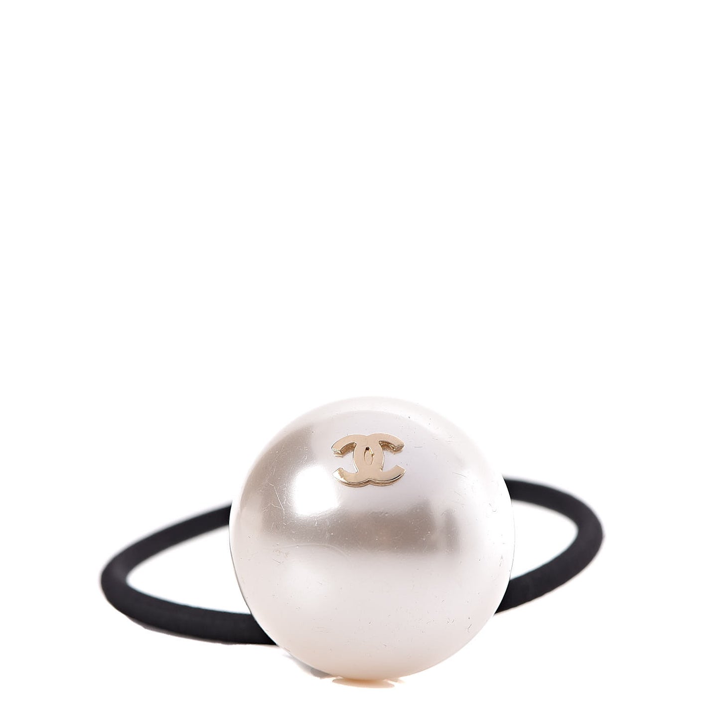 Pearl CC Hair Tie Black White