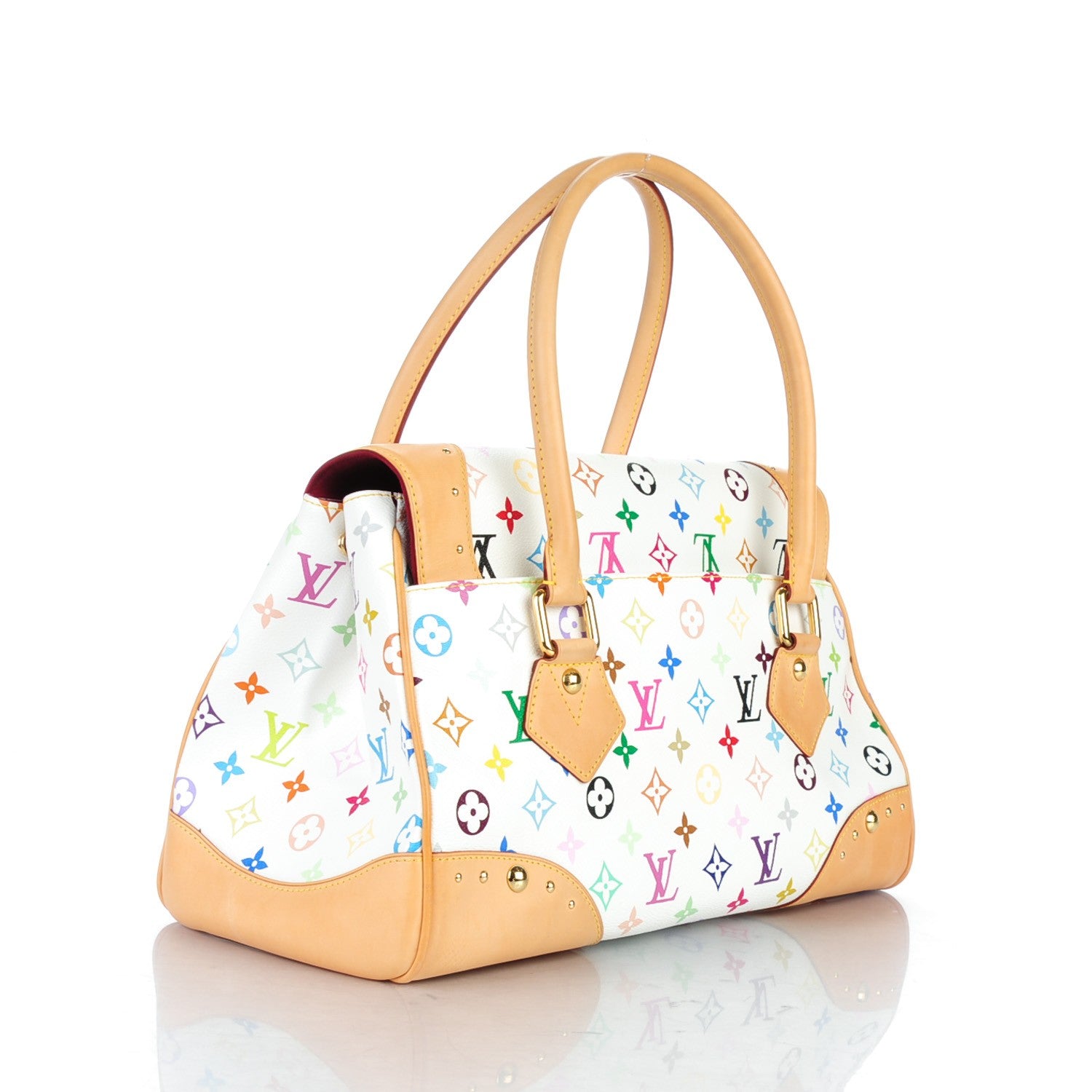 Louis Vuitton Monogram Multicolor Beverly GM White 3 of 7