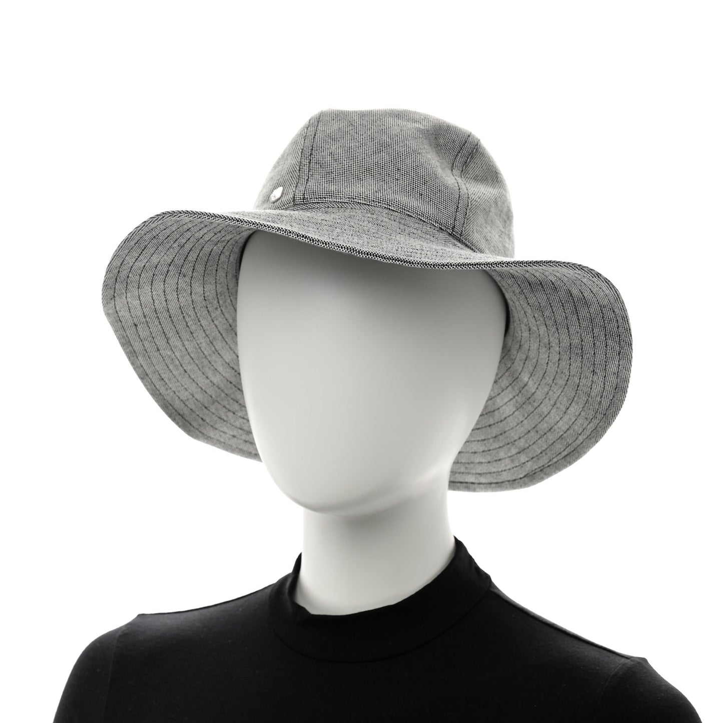 Linen Cotton Colette Bucket Hat 58 Black