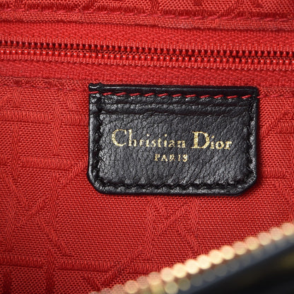 Christian Dior Lambskin Cannage Medium Lady Dior Black 6 of 11