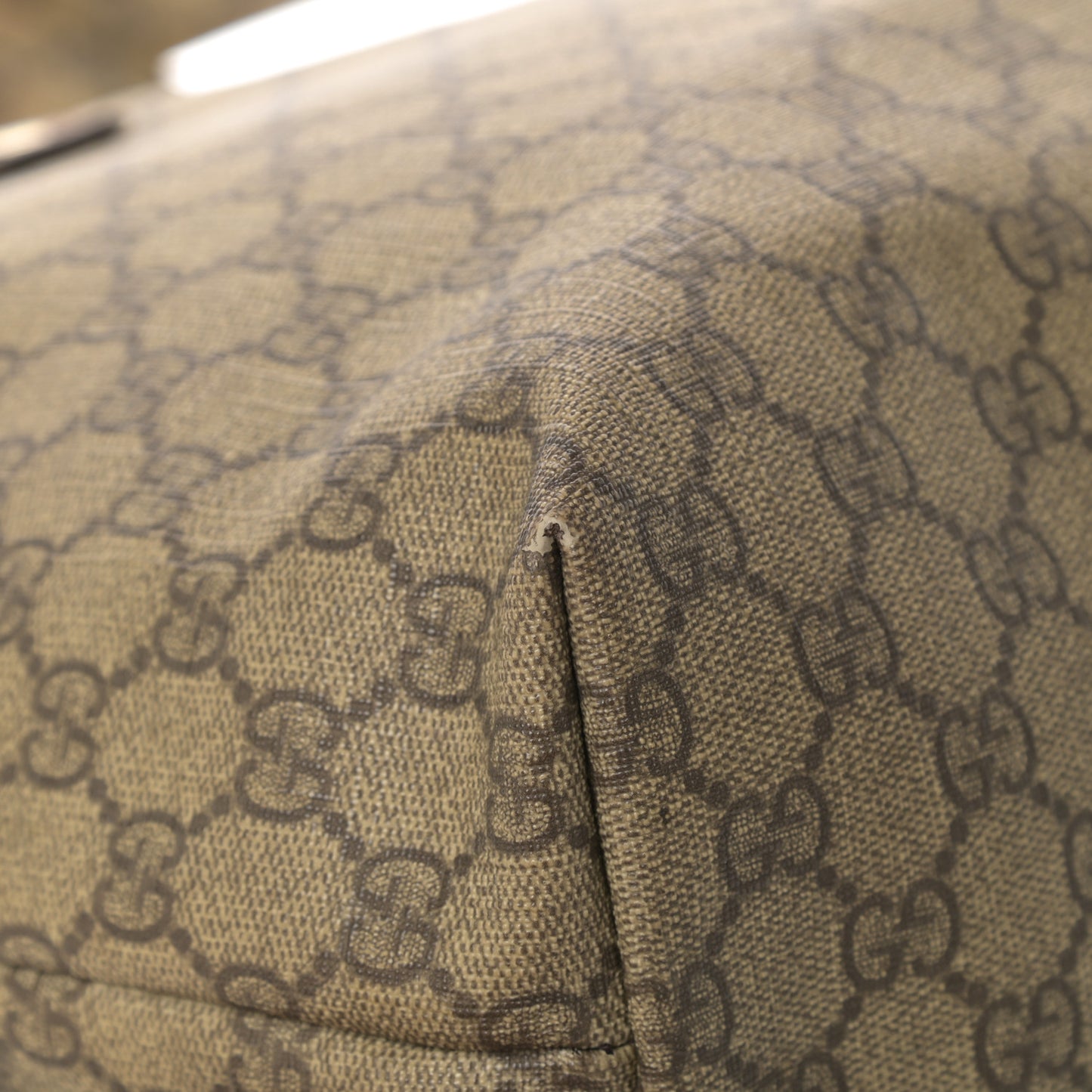 GG Plus Monogram Medium Signature Web Loop Tote Brown