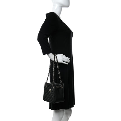 Chanel Caviar Quilted Mini Bucket Bag Black 2 of 8