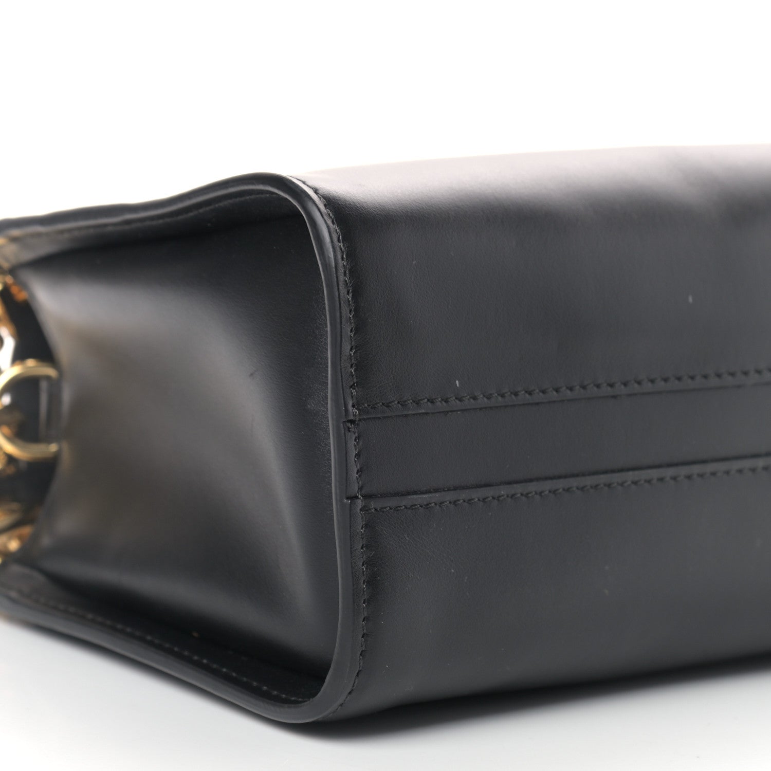 Chloe Shiny Calfskin Mini Annie Shoulder Bag Black 8 of 14