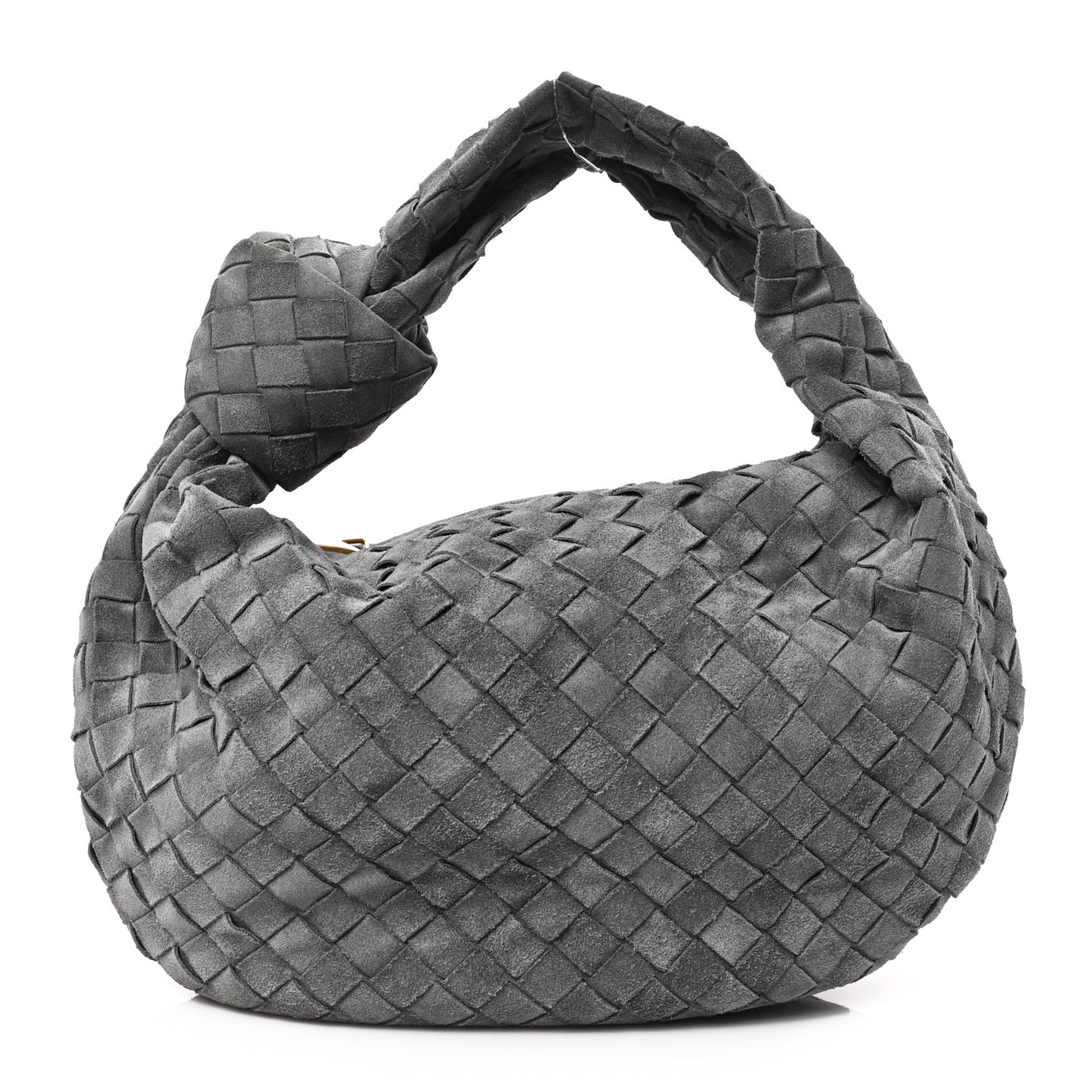 Suede Calfskin Intrecciato Teen Jodie Hobo Thunder
