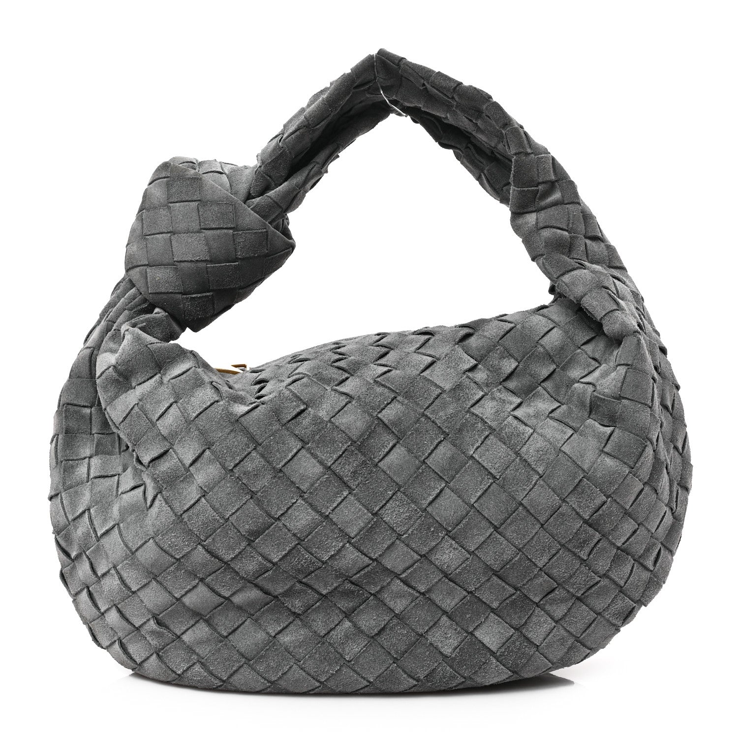 Bottega Veneta Suede Calfskin Intrecciato Teen Jodie Hobo Thunder 3 of 16