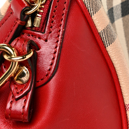 Burberry Haymarket Check Mini Blaze Crossbody Bag Red 15 of 17