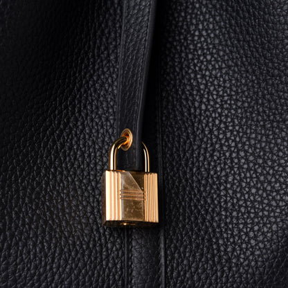 Hermes Taurillon Clemence Picotin Lock 22 MM Black 6 of 9