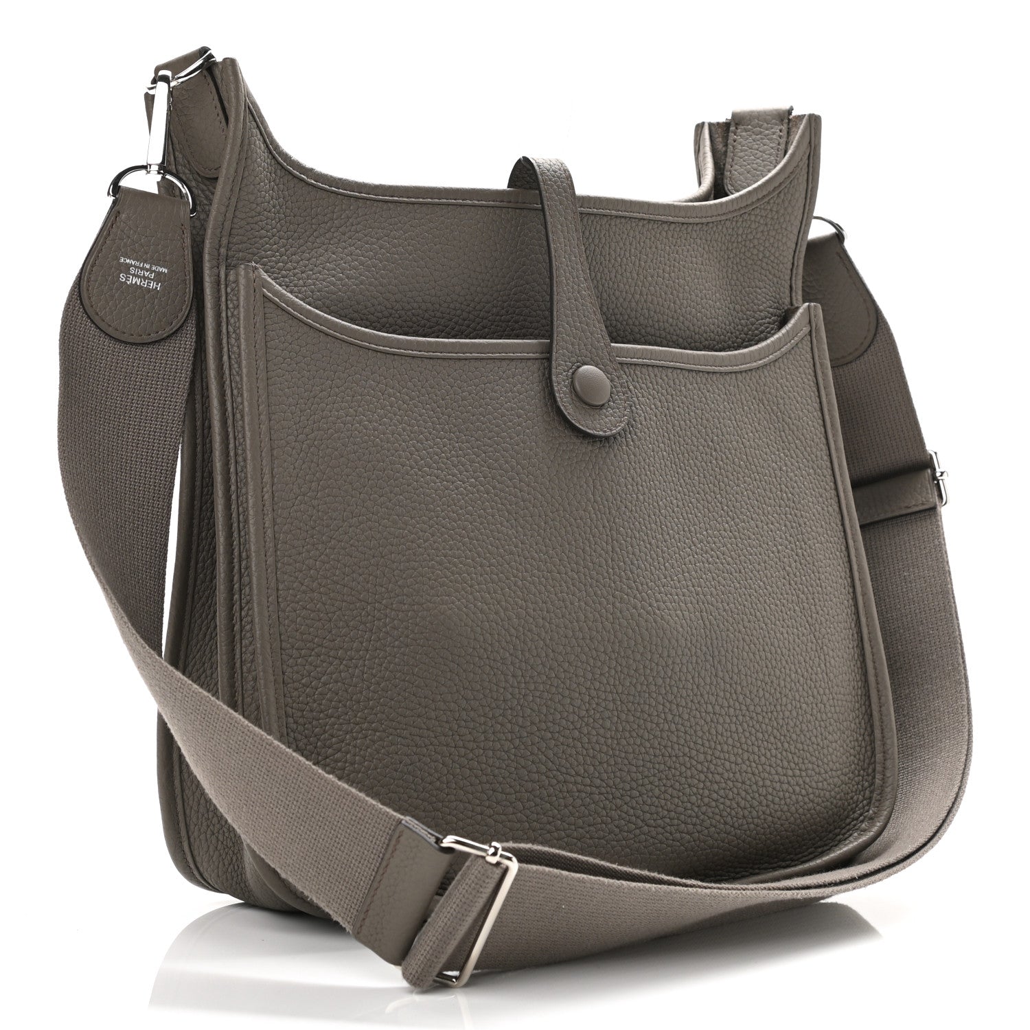 Hermes Taurillon Clemence Evelyne III PM Etain 3 of 11